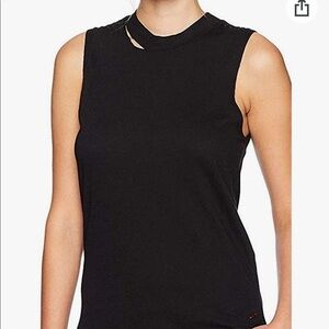 💚Philanthropy Dusty Mock Black Tank